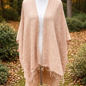🌾 Jaded Gypsy OS Jute Cotton Duster / Wrap 🌾